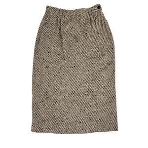 Valentino Miss V Vintage Wool Bouclé Pencil Skirt – Made in Italy (c. 1980s)